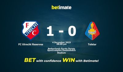 FC Utrecht Reserves vs Telstar Prediction, Odds & Betting Tips 12/04/2023
