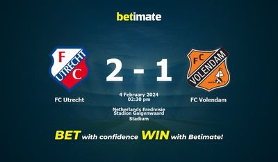 FC Utrecht vs FC Volendam Förutsägelse, odds och speltips 2024-04-02