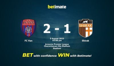 FC Van vs Shirak Förutsägelse, odds och speltips 2023-05-08