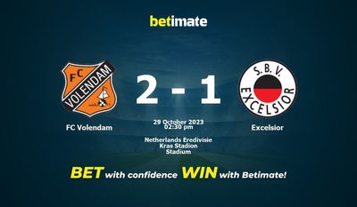 FC Volendam vs Excelsior Förutsägelse, odds och speltips 2023-10-29
