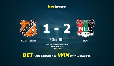 FC Volendam vs NEC förutsägelse, odds och speltips 2024-01-03
