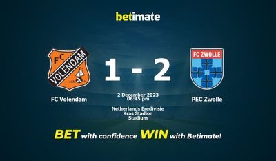 FC Volendam vs PEC Zwolle Förutsägelse, odds och speltips 2023-02-12