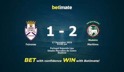 Feirense vs Maritimo Prediction, Odds & Speltips 2023-12-17