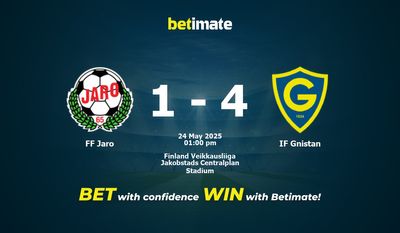 FF Jaro vs IF Gnistan Förutsägelse, odds och bettingtips 2025-05-24