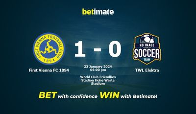 First Vienna FC 1894 vs TWL Elektra förutsägelse, odds och speltips 2024-01-23