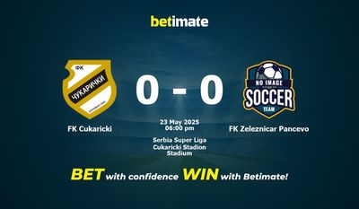 FK Cukaricki vs FK Zeleznicar Pancevo förutsägelse, odds och speltips 2025-05-23