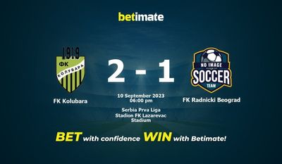 FK Kolubara vs FK Radnicki Beograd Förutsägelse, odds och speltips 2023-10-09