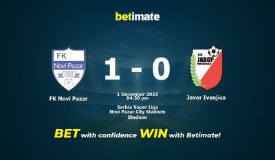 FK Novi Pazar vs Javor Ivanjica Förutsägelse, odds och speltips 2023-01-12