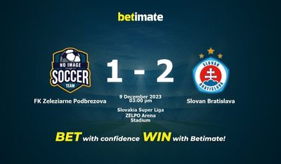 FK Zeleziarne Podbrezova vs Slovan Bratislava Förutsägelse, odds och speltips 2023-12-09