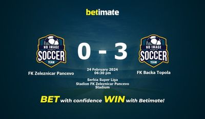 FK Zeleznicar Pancevo vs FK Backa Topola Förutsägelse, odds och speltips 2024-02-24