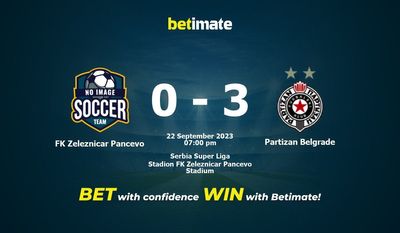 FK Zeleznicar Pancevo vs Partizan Belgrad Förutsägelse, odds och speltips 2023-09-22