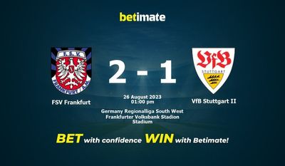 FSV Frankfurt vs VfB Stuttgart II Förutsägelse, odds och speltips 2023-08-26