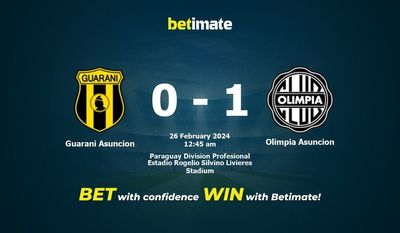 Guarani Asuncion vs Olimpia Asuncion Förutsägelse, odds och vadslagning 2024-02-25