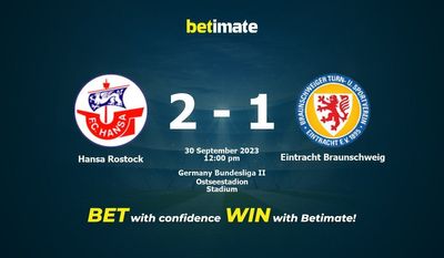Hansa Rostock vs Eintracht Braunschweig Förutsägelse, odds och speltips 2023-09-30