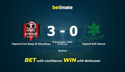 Hapoel Ironi Baqa Al Gharbiyye vs Hapoel Kafr Kanna Förutsägelse, odds och speltips 2023-08-09