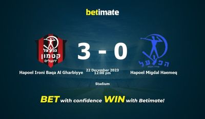 Hapoel Ironi Baqa Al Gharbiyye vs Hapoel Migdal Haemeq Förutsägelse, odds och speltips 2023-12-22