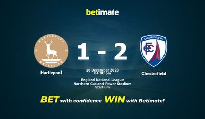 Hartlepool vs Chesterfield Förutsägelse, odds och vadslagning 2023-12-16