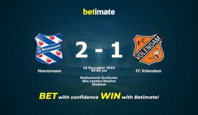 Heerenveen vs FC Volendam Förutsägelse, odds och speltips 2023-12-16