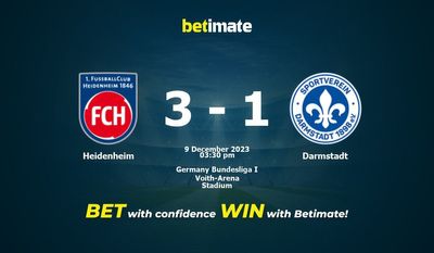 Heidenheim vs Darmstadt Förutsägelse, odds och speltips 2023-09-12