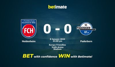 Heidenheim vs Paderborn Förutsägelse, odds och speltips 2024-08-01