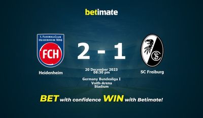 Heidenheim vs SC Freiburg Prognos, odds & Speltips 2023-12-20