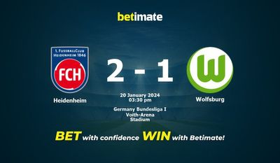 Heidenheim vs Wolfsburg Förutsägelse, odds och speltips 2024-01-20