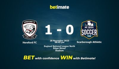 Hereford FC vs Scarborough Athletic Prognos, odds och vadslagningstips 2023-11-28