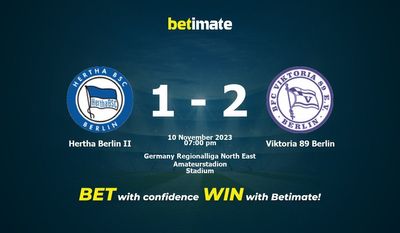 Hertha Berlin II vs Viktoria 89 Berlin Förutsägelse, odds och speltips 2023-10-11