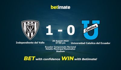 Independiente del Valle vs Universidad Catolica del Ecuador Förutsägelse, odds och speltips 2023-08-26