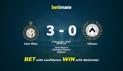 Inter Milan vs Udinese Förutsägelse, odds och speltips 2023-09-12
