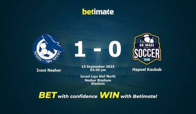 Ironi Nesher vs Hapoel Kaukab Förutsägelse, odds och speltips 2023-09-13