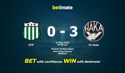 KTP vs FC Haka Förutsägelse, odds och speltips 23/05/2025
