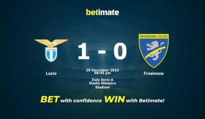 Lazio vs Frosinone förutsägelse, odds och speltips 2023-12-29