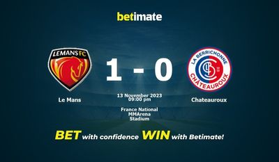 Le Mans vs Chateauroux Förutsägelse, odds och vadslagning 2023-11-13