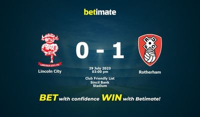 Lincoln City vs Rotherham Förutsägelse, odds och speltips 2023-07-29