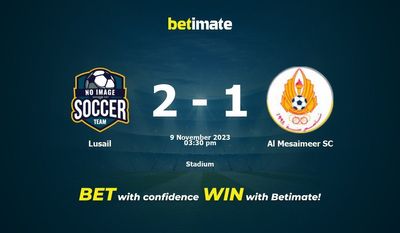 Lusail vs Al Mesaimeer SC förutsägelse, odds och speltips 2023-11-09