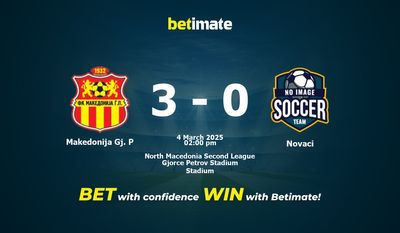 Makedonija Gj. P vs Novaci Förutsägelse, Odds & Betting Tips 03/04/2025