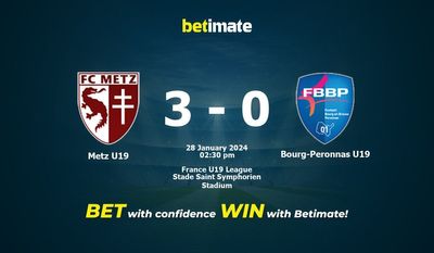 Metz U19 vs Bourg-Peronnas U19 Förutsägelse, odds och speltips 2024-01-28