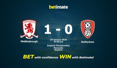 Middlesbrough vs Rotherham Förutsägelse, odds och speltips 2024-01-20