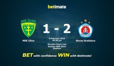 MSK Zilina vs Slovan Bratislava Förutsägelse, odds och speltips 2024-09-02