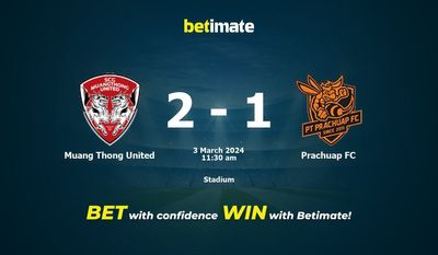 Muang Thong United vs Prachuap FC Förutsägelse, odds och speltips 2024-03-03
