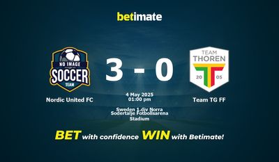 Nordic United FC vs Team TG FF Förutsägelse, odds och speltips 05/04/2025