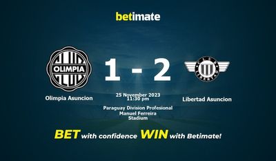 Olimpia Asuncion vs Libertad Asuncion Förutsägelse, odds och speltips 2023-11-25
