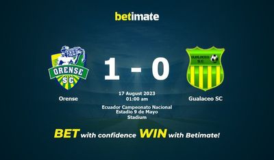 Orense vs Gualaceo SC förutsägelse, odds och speltips 2023-08-17