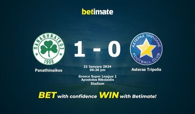 Panathinaikos vs Asteras Tripolis förutsägelse, odds och bettingtips 2024-01-21