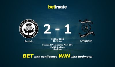 Partick vs Livingston Förutsägelse, odds och speltips 13/05/2025