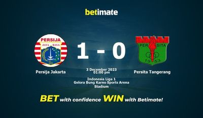 Persija Jakarta vs Persita Tangerang Förutsägelse, odds och bettingtips 2023-03-12