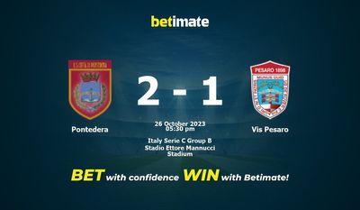 Pontedera vs Vis Pesaro förutsägelse, odds och speltips 2023-10-26