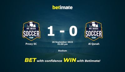 Proxy SC vs Al Qanah förutsägelse, odds och speltips 2023-09-26