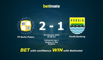 PS Barito Putera vs Persib Bandung förutsägelse, odds och speltips 2024-02-23